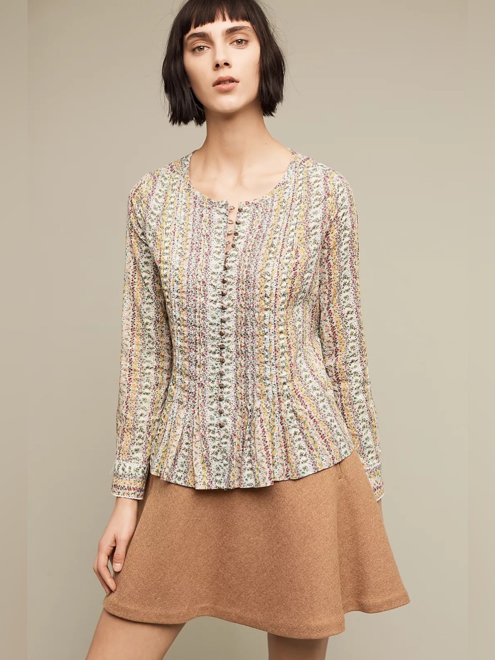 Anthropologie Maeve Gelise Button Blouse size S